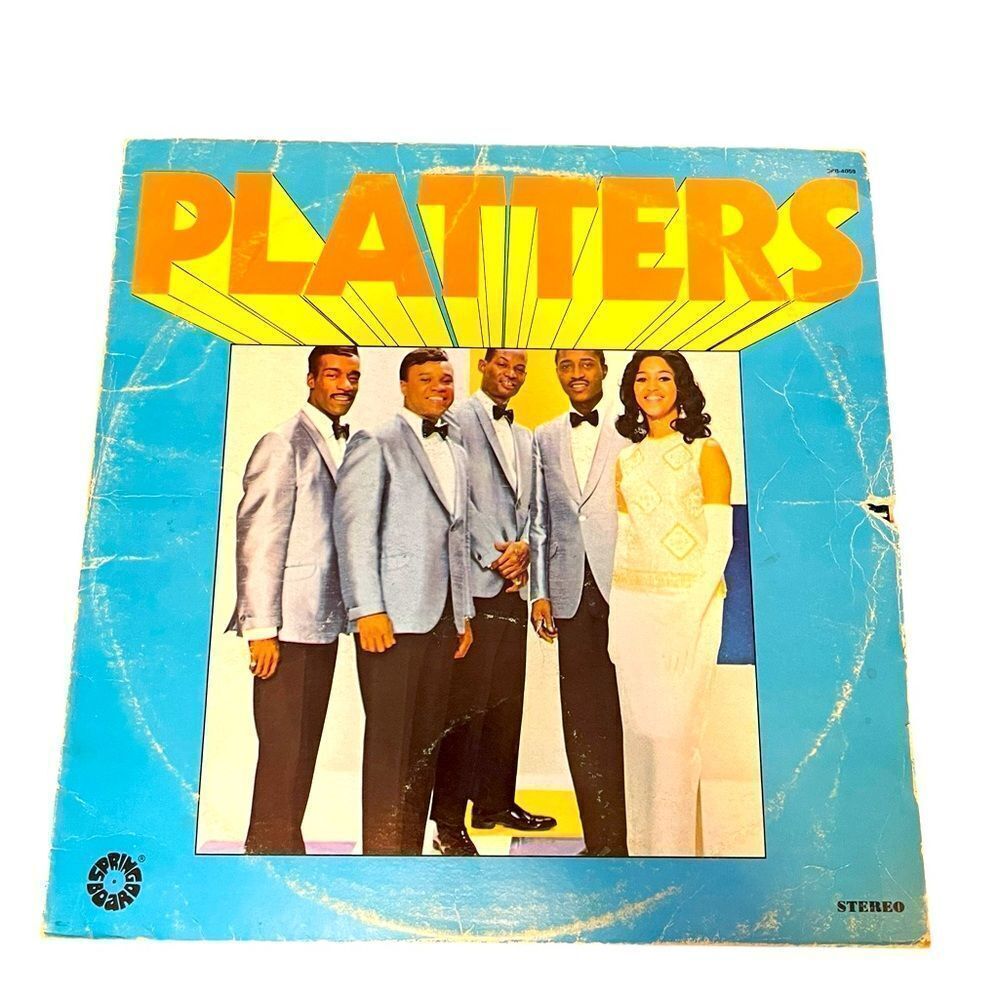 VINTAGE THE PLATTERS VINYL LP COMPILATION 12” SOUL R&B‎ SPRINGBOARD RECORDS